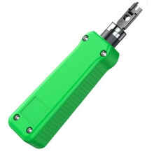 All-in-1 Network Punch Down Tool, Ergonomic Impact Punchdown Tool for Cat5e Cat6 Network Module Termination, Wiring Tool