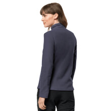 (L, Graphite) Jack Wolfskin Womens 2026 Taunus Half Zip Lightweight Fleece Sweater