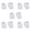 100X White 25mm Inner Plastic Curtain Rings 1
