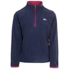 (9/10, Navy/Berry) Trespass Girls Casual 1/2 Zip Fleece Top - Sybil