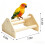 Supporto In Legno per Pappagalli, Supporto per Addestramento di Galli e Galline, Supporto per Uccelli, Supporto per Pulcini, Supporto per Galline, 6