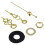 3X DIY Clock Metal Texture  Wall Clock Retro Wall Clock Movement Accessories 2