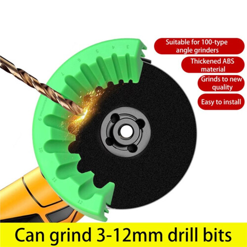 10PCS 3-12mm 10 Model Hole Drill Bit Grinding Sharpener Powered Tool Polishing Grinding Tool Applicable Angle Grinder 1