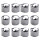 12X Guitar Dome Control Knobs for  Tele Replacement, Silver 1