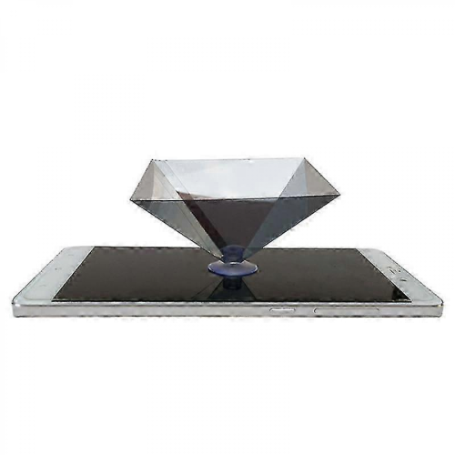 2025 3D Holographic Durable Portable Projector with Pyramid Display Support Universal Mini Projector for 2