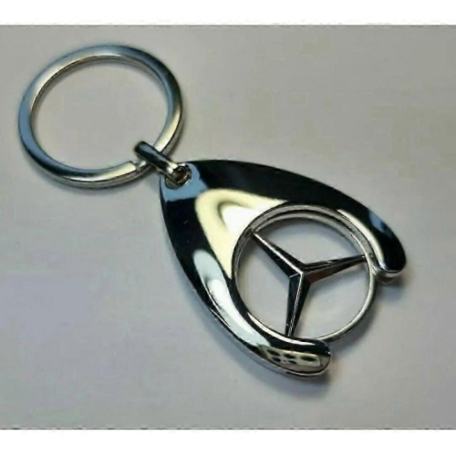 3x Porte-clés Jetons de Courses Chariot Brillant 1