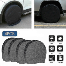 4 Pack Waterproof Tire Cover Spare Tyre Wheel Rv Trailer Camper Anti-corrosion Tyre Protector Fiis
