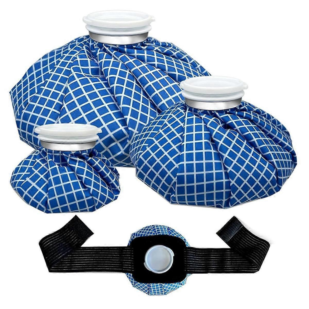 Ice Packs for Injuries Reusable,Ice Bags Hot Water Bag for Hot & Cold Therapy & Pain Relief 6inch/9