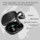 2025 Talkbuds Translator, Qinux Talkbuds, ακουστικά μεταφραστή με Bluetooth και εφαρμογή (μαύρ 2