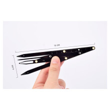 Microblading-Teiler, Goldener Schnitt, Augenbrauen-Messschablone, Lineal, Augenbrauen-Mapping-Werkzeug, Make--Messwerkzeug, Symmetrie-Werkzeug