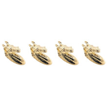 4PCS Antique Door Handles Animal Handle Horse  Zinc Alloy Cabinet Handle Knob with Screws (Golden)