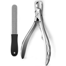 Coupe-ongles professionnel robuste pour chiens avec lime intégrée, idéal pour les grands chiens et les ongles des gros orteils.