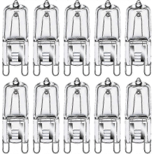 Ampoule halogène G9 35W 230V Blanc chaud 2800K Lot de 10
