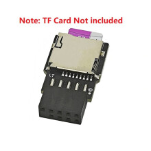 Motherboard USB2.0 9Pin to TF Card Reader 9-Pin USB 2.0 Extender Card Internal Motherboard 9pin to TF Slot Adapter