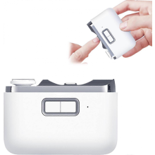 Elektrischer Zehennagelknipser für Senioren, 2-in-1-Funktion: automatisches Schneiden und Feilen, ergonomisches Design, wiederaufl