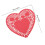 100Sheets Love Shape Doilies Papieren Cake Mat Roze Decor 1