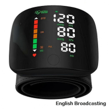 Oplaadbare bloeddrukmeter voor de pols - Groot scherm, spraakweergave, nauwkeurige metingen voor thuis en op reis, voor alle leeft