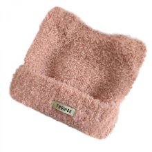 Kleine duivelsmuts, duivelshoornmuts, pluche muts, fleece, warm, schattig, grappig, kattenoortjesmuts, pluche kattenoortjesmuts, S