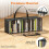 6 Pack DVD Storage Bags, Clear PVC DVD Case Holder with Handles, Front Window Zipper Design, Stackable Media Organizer 3