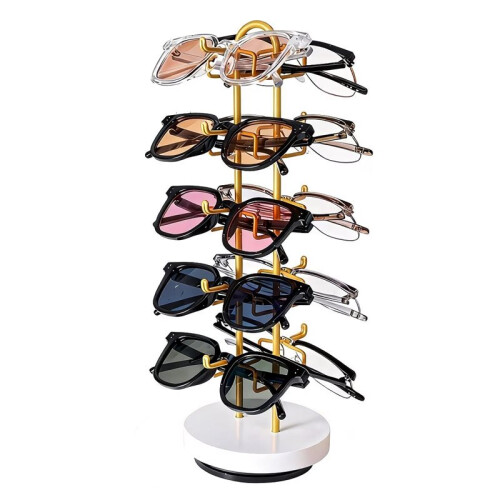 5-Compartment Base Storage Rack Gold 1