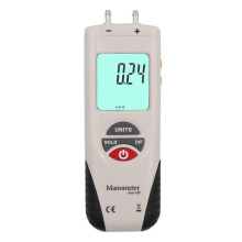 HT-1890 Gasdrukmeter Digitale Manometer Data Hold Dubbele Poort Luchtdrukmeter HVAC G