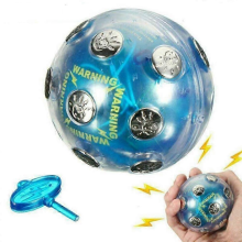 Juego de la patata caliente con pelota de choque, juguetes antiestrés con pelota de choque, pelota de descarga eléctrica