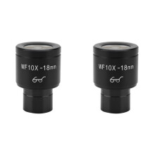2X Oculare Grandangolare WF10X, Campo Visivo di 18 mm, Punto di Messa A Fuoco Elevato, Interfaccia di 23,2 mm, Accessori per Microscopio Biologico