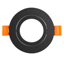 Runde LED-Einbau-Deckenleuchte mit MR16/GU10-Fassung und Verstellbarem Rahmen