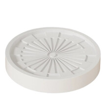 Round Flower Pot Trays with Wheels: Thickened Plastic, Swivel Casters White