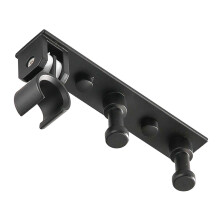 1St Praktisch Zwart Aluminium Wandrek Voor Douchekop Opberg