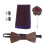1Set Strik Corsage Set Met Paarse Stoffen Details 1