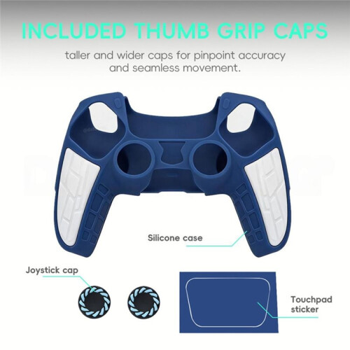 Silicone Case for PS5 DualSense Controller with Thumb Grip Caps Special Edition Series Soft Protective Case 2