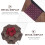 1Set Strik Corsage Set Met Paarse Stoffen Details 6