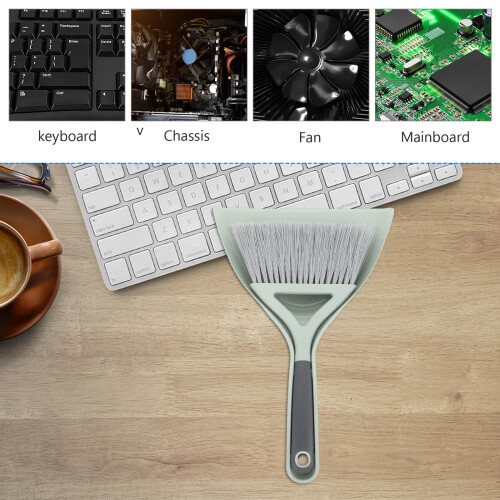 1Set Duurzaam Mini En Mini Stoffer Voor Desktop Schoonmaak 2