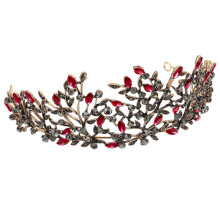 1St Bruidskroon Rood Met Alloy Bruid Haarjuweel Chic Accessoire
