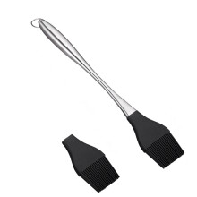 1Veelzijdige Siliconen Bbq Oil Brush Met Roestvrij Handvat