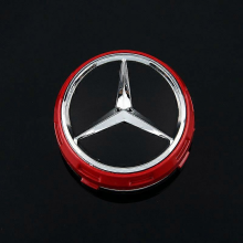 Stck Nabenkappen fr Leichtmetallfelgen, Mercedes - Benz Radkappen, Rot