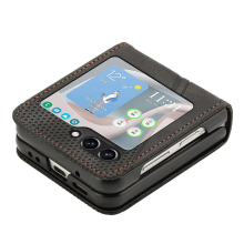 Samsung Galaxy Z Flip 7 -suojakuori, pehmeä PU-nahkainen puhelimen suojakuori, joka on yhteensopiva Samsung Galaxy Z Flip 7:n kans