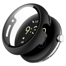 Google Pixel Watch 4 41mm -kotelolle, kova PC-kellon suojakuori karkaistulla lasikalvolla