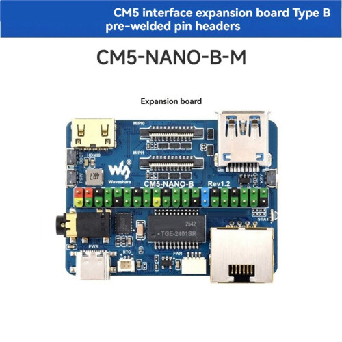 Waveshare for Raspberry Pi CM5 Super  Base IO Board  B Development Board for Compute Module 5 CM5--B-M 1