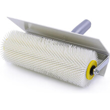 25cm Spiked Roller for Self Leveling Concrete, Defoaming Tool with Guard, for Epoxy Garage Flooring Basement DIY