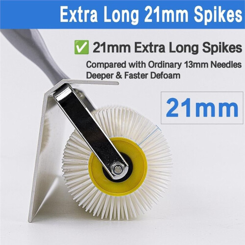 25cm Spiked Roller for Self Leveling Concrete, Defoaming Tool with  Guard, for Epoxy Garage Flooring Basement DIY 2