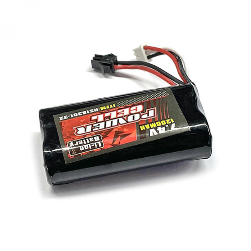 Σετ μπαταριών ιόντων λιθίου 7.4V 1200mAh μεγάλης χωρητικότητας για τηλεχειρισ 1