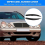 1 pair of front windshield wipers and windshield decorations Compatible With Mercedes E-Class W210 E300 E320 E430 1996-2003 A21 4
