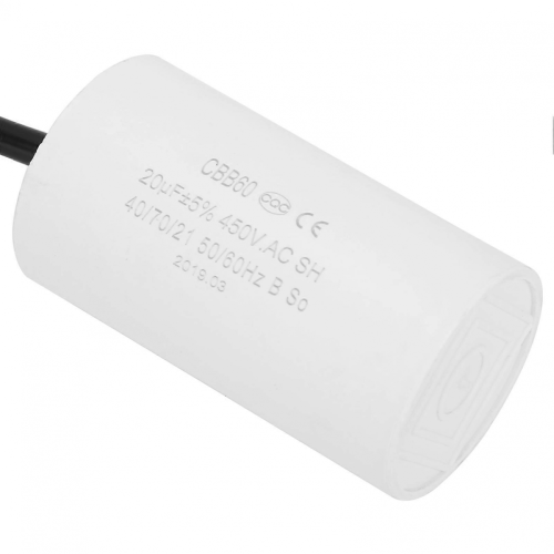 CBB60 450V 20uF Motor Start Capacitor Microfarad Capacitor with Lead Wire 1