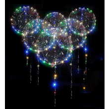 20 LED glow-in-the-dark balloons, colorful helium balloons