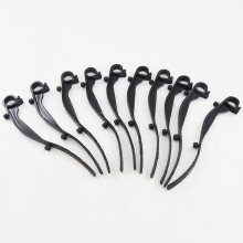 50pcs Gutter Mesh Clips: Plastic Mesh Gutter Guard Clips - Black Windproof Fixing Hooks Fasteners For Roof Drainage Maintenance Leaf Gu