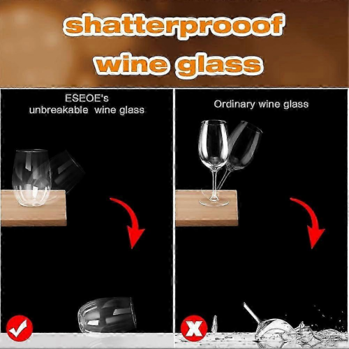 2025 Unbreakable Wine Glasses, Shatterproof Stemless Plastic Glasses,Reusable 2025 2