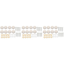 16 mm Stainless Steel Mirror Nails Screw Cap (24 Pieces)