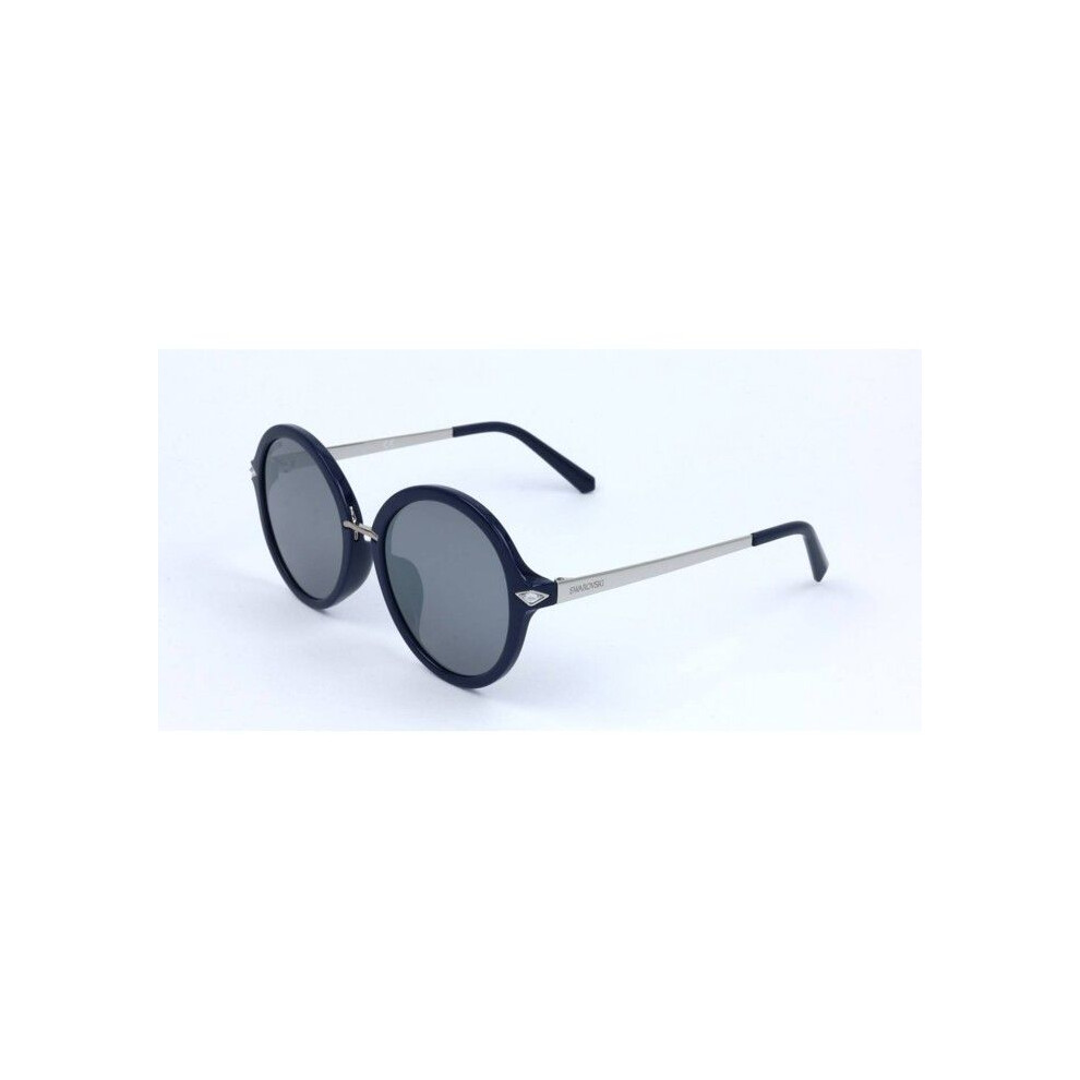 Swarovski Sk0184 D 54/18/140 Shiny Blue Sunglasses Woman Sk0184 D